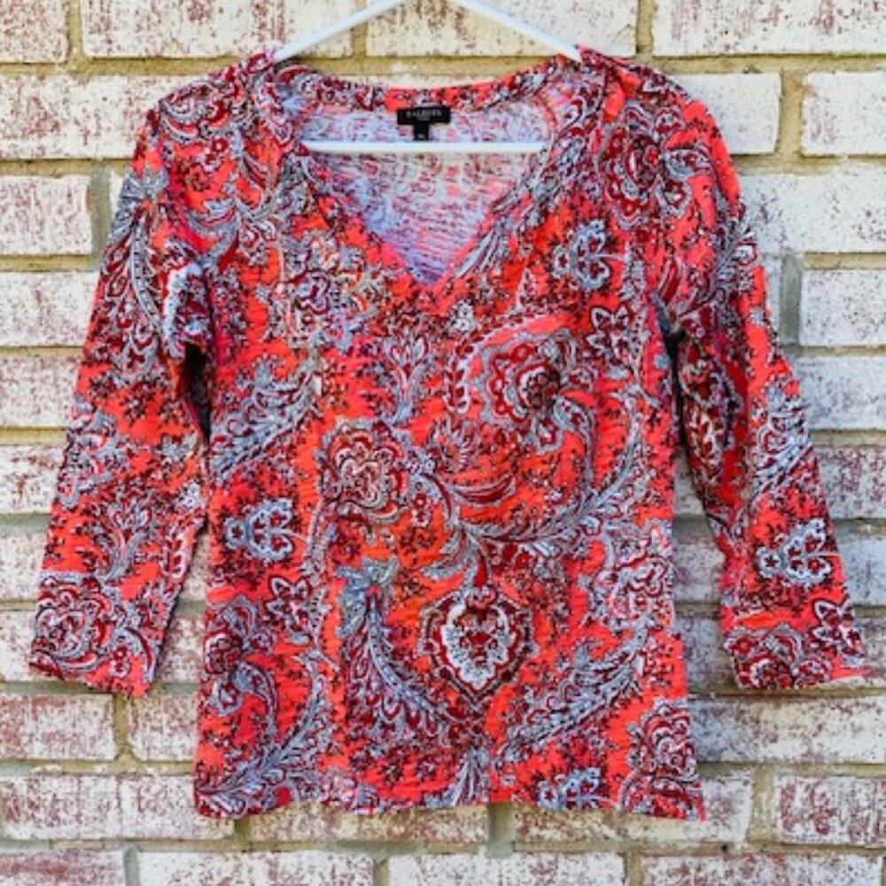 Talbots  3/4 sleeve top size Sp EUC